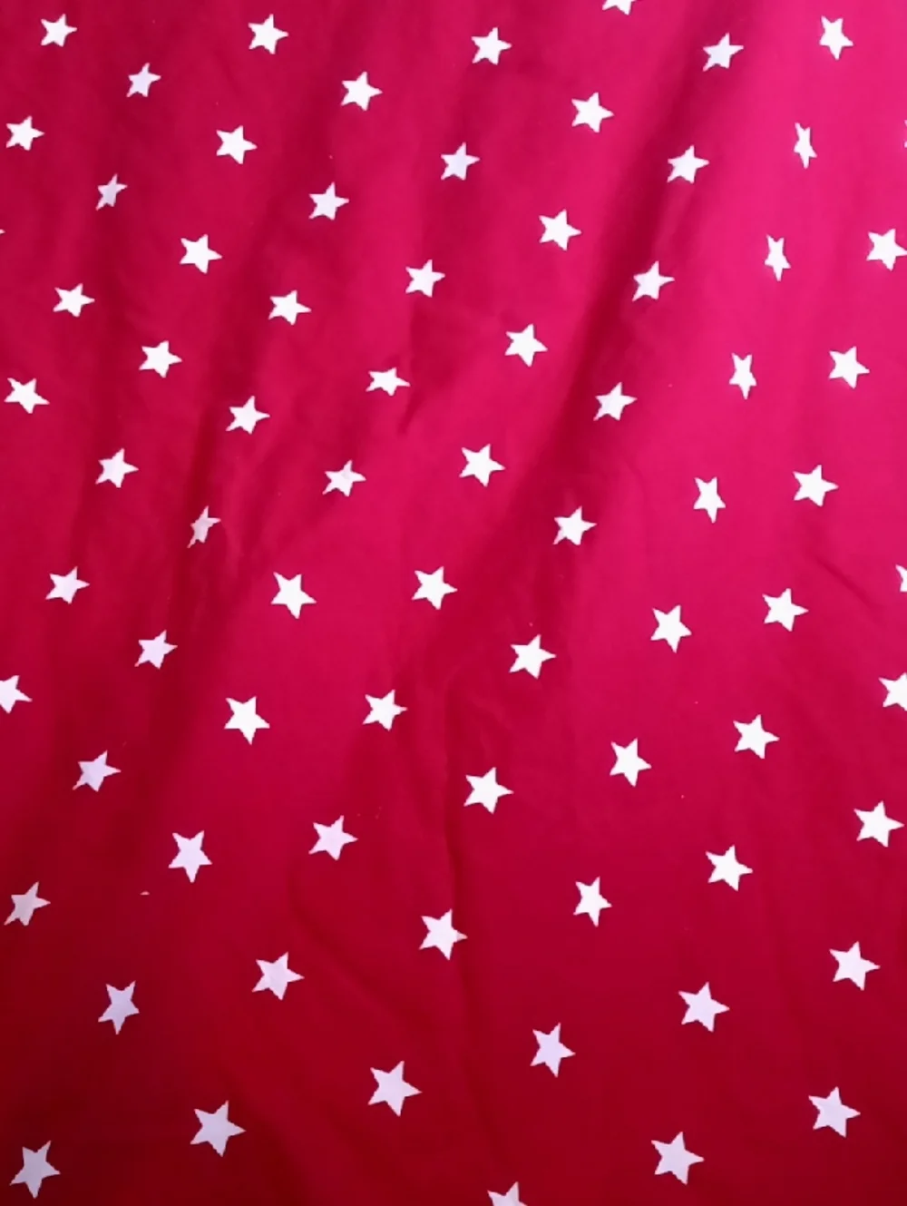 Pottery Barn Kids F/Q Stars Organic Cotton Percale Duvet Cover *Flaw*